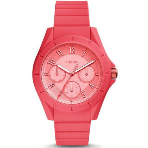 Bracelet de montre (Combinaison bracelet + cas) Fossil ES4187 Silicone Rose